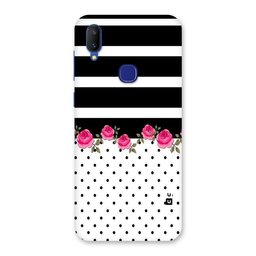 Dots Roses Stripes Back Case for Vivo V11