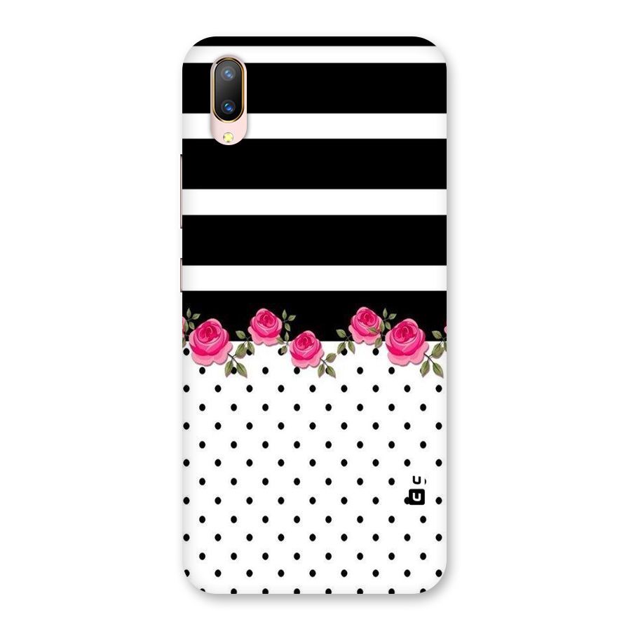Dots Roses Stripes Back Case for Vivo V11 Pro