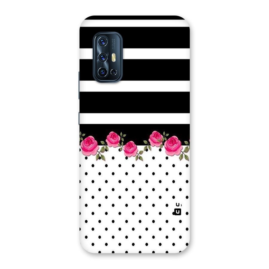 Dots Roses Stripes Back Case for Vivo V17