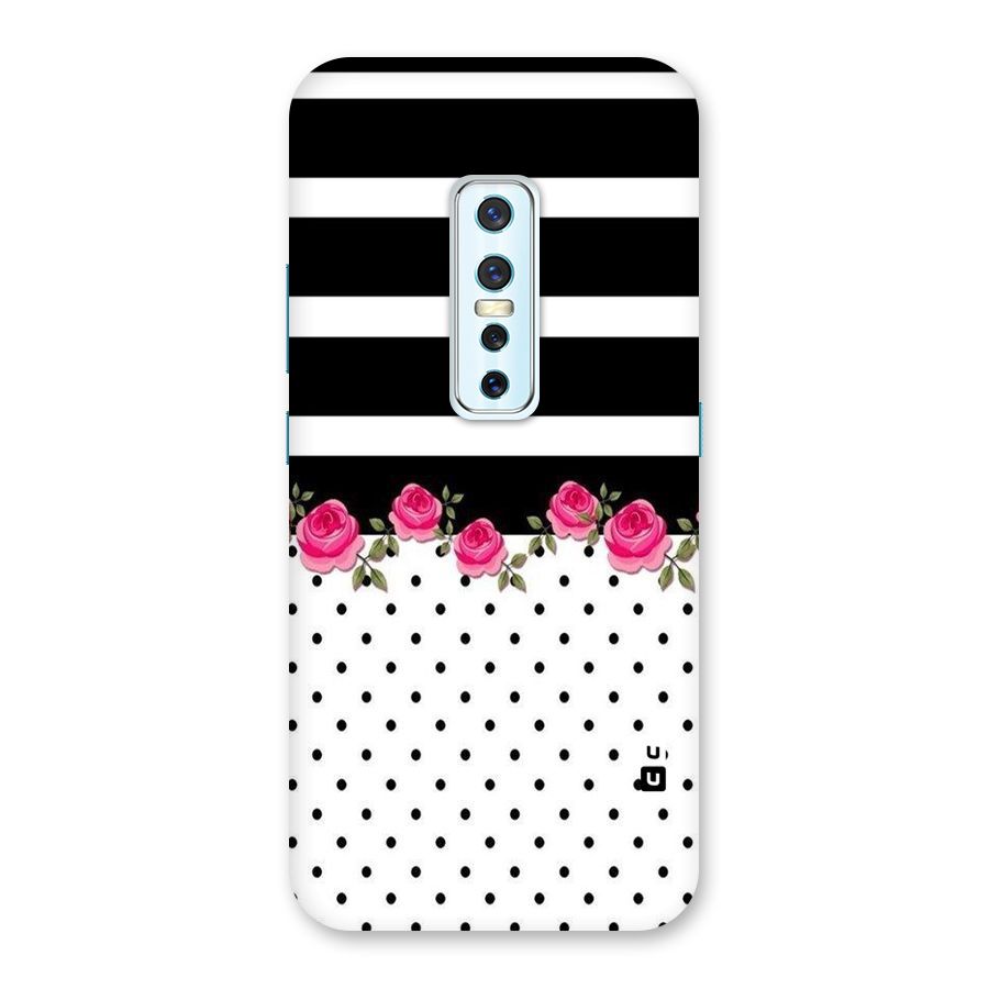 Dots Roses Stripes Back Case for Vivo V17 Pro