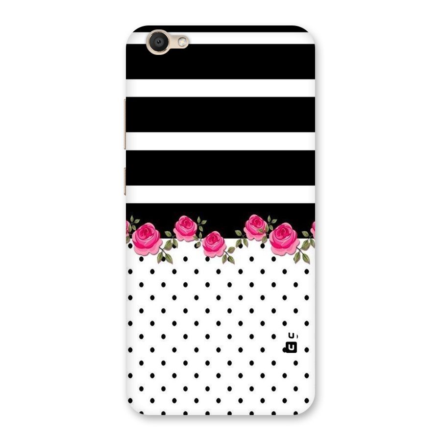Dots Roses Stripes Back Case for Vivo V5