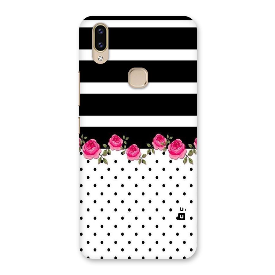 Dots Roses Stripes Back Case for Vivo V9 Youth