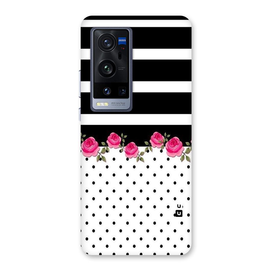 Dots Roses Stripes Back Case for Vivo X60 Pro Plus