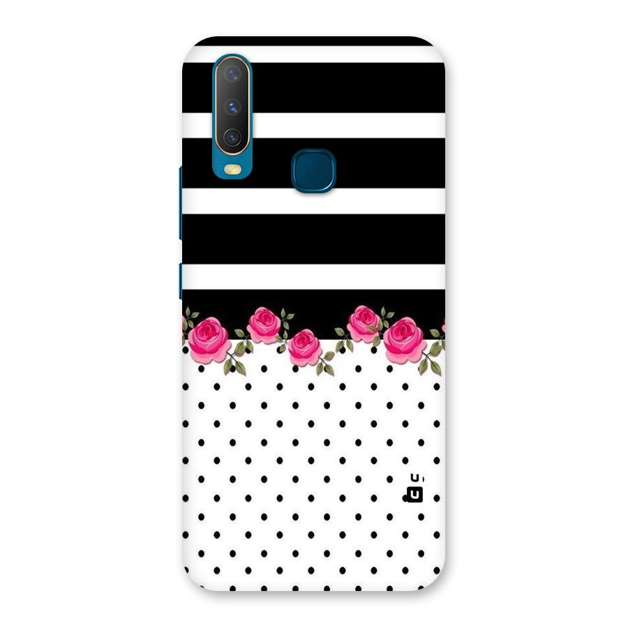 Dots Roses Stripes Back Case for Vivo Y11
