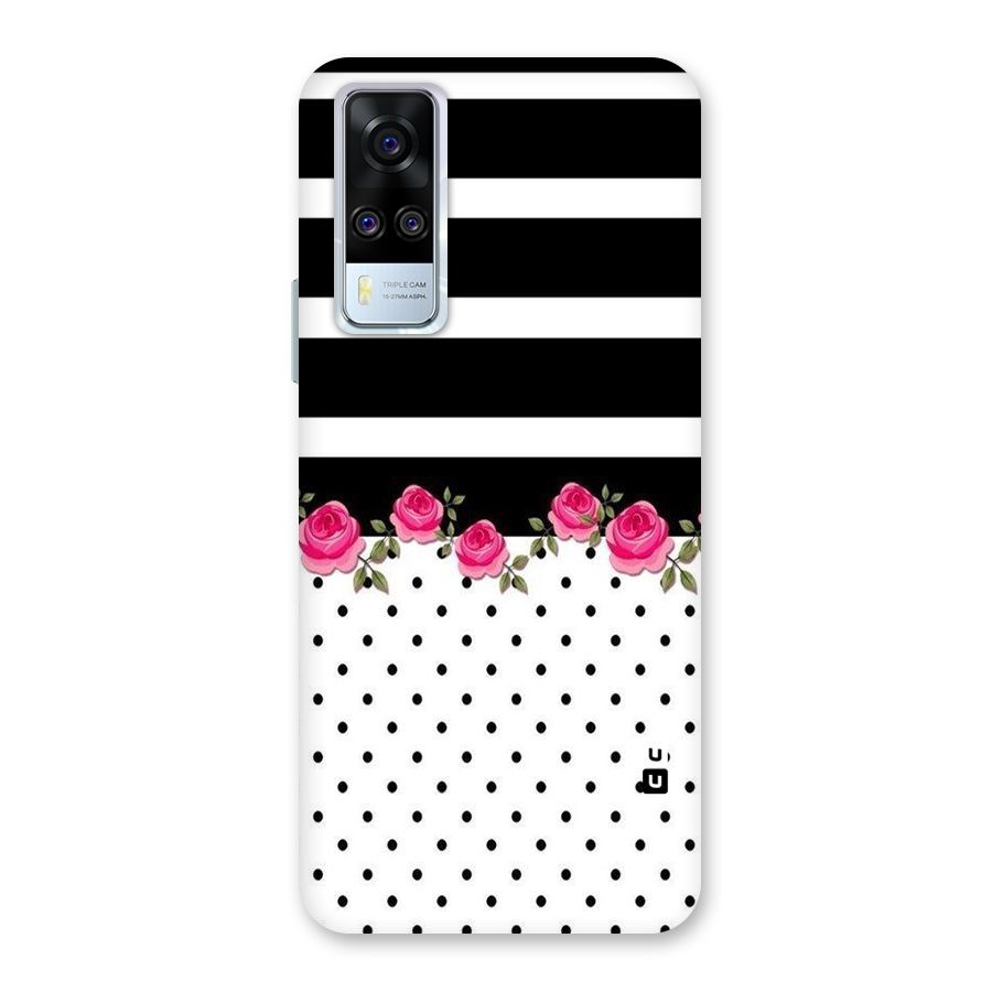 Dots Roses Stripes Back Case for Vivo Y31
