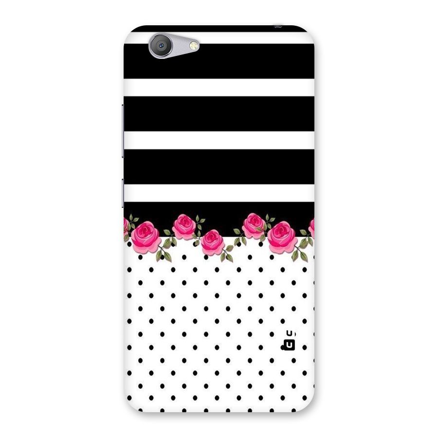 Dots Roses Stripes Back Case for Vivo Y53