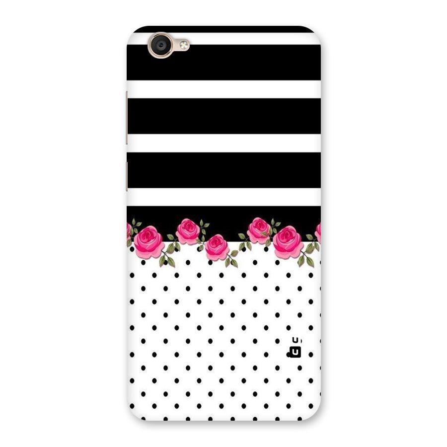 Dots Roses Stripes Back Case for Vivo Y55L