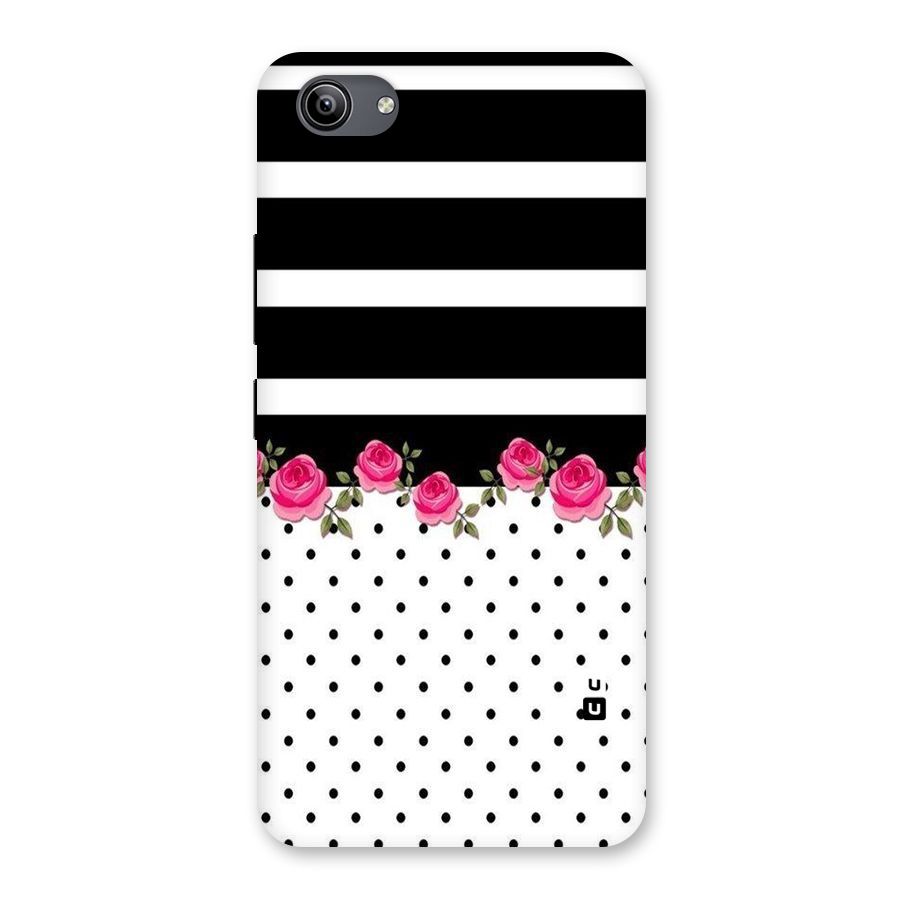 Dots Roses Stripes Back Case for Vivo Y81i