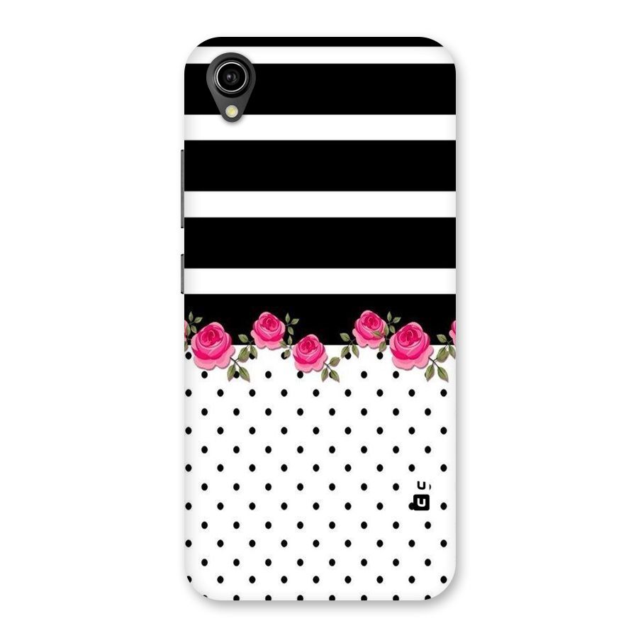 Dots Roses Stripes Back Case for Vivo Y90