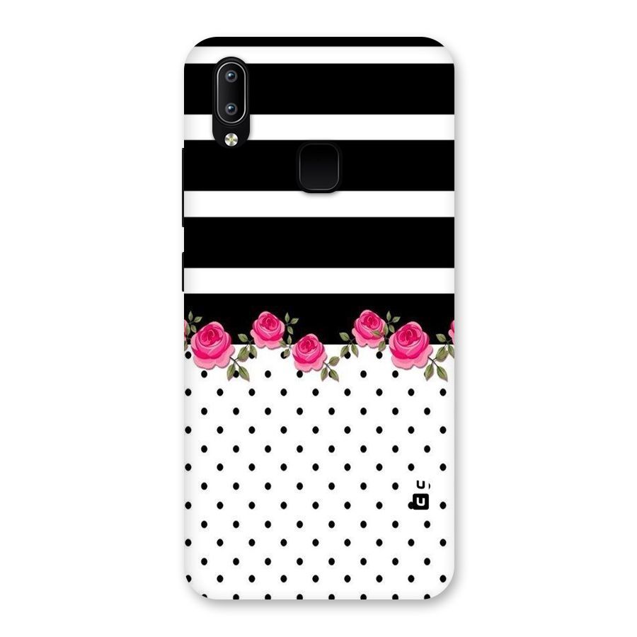 Dots Roses Stripes Back Case for Vivo Y93