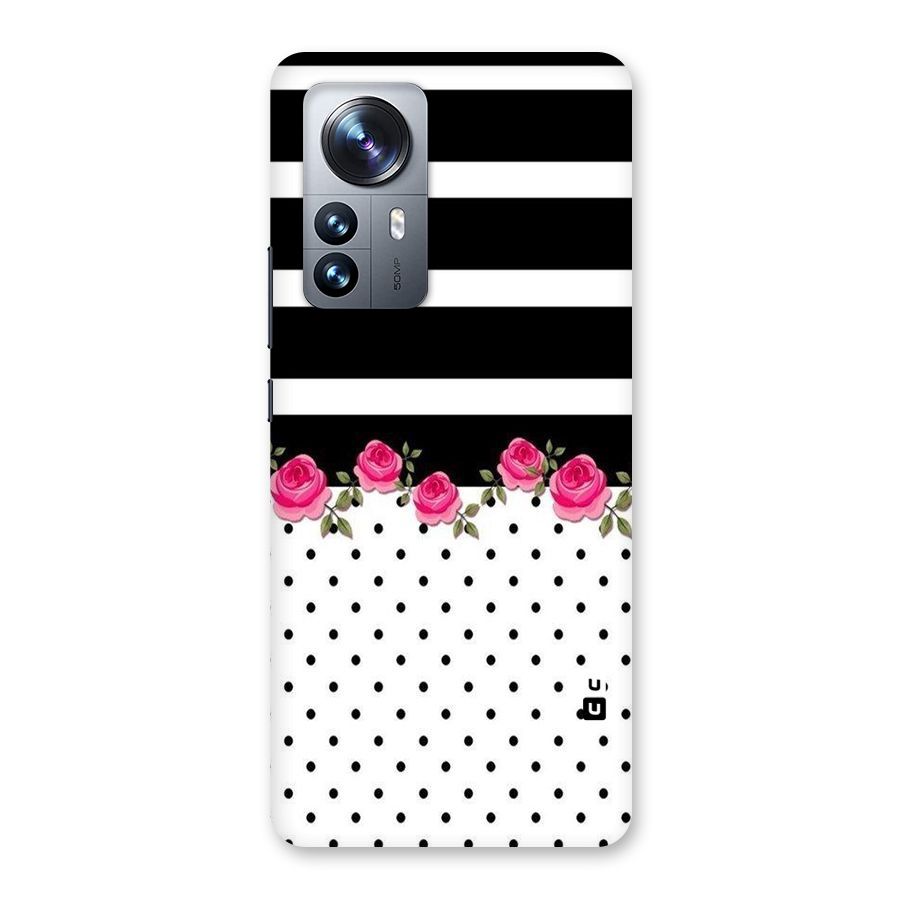 Dots Roses Stripes Back Case for Xiaomi 12 Pro