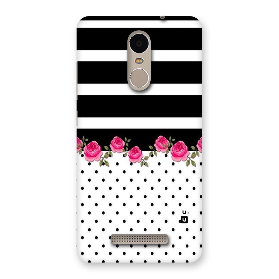 Dots Roses Stripes Back Case for Xiaomi Redmi Note 3