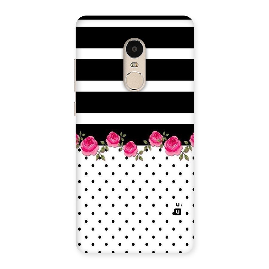 Dots Roses Stripes Back Case for Xiaomi Redmi Note 4