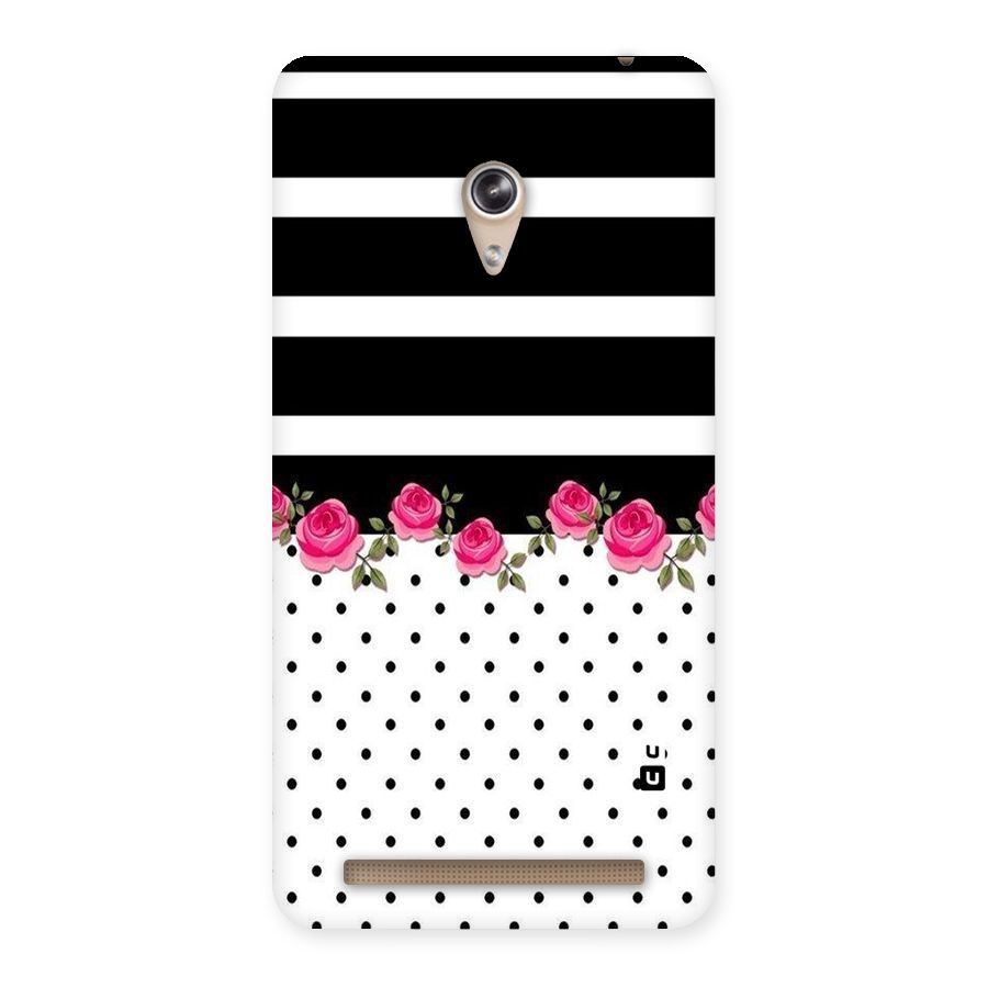 Dots Roses Stripes Back Case for Zenfone 6