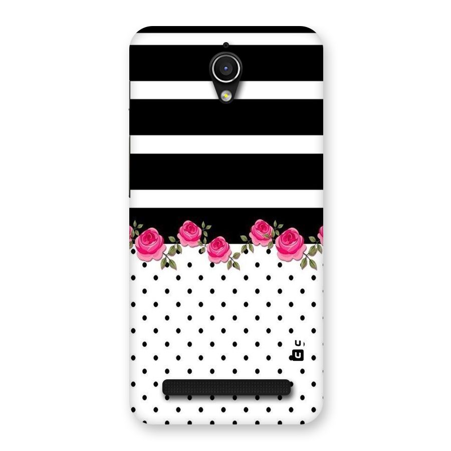 Dots Roses Stripes Back Case for Zenfone Go