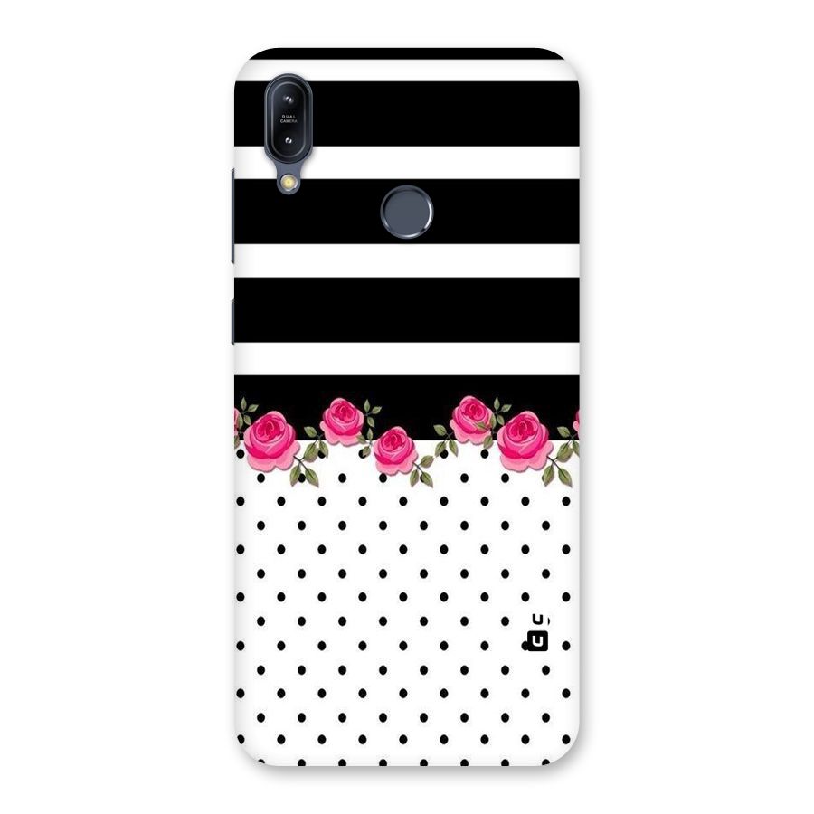 Dots Roses Stripes Back Case for Zenfone Max M2