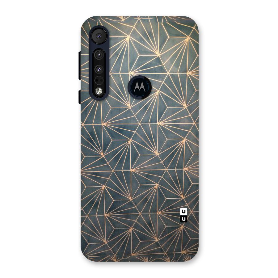 Dotted Lines Pattern Back Case for Motorola One Macro