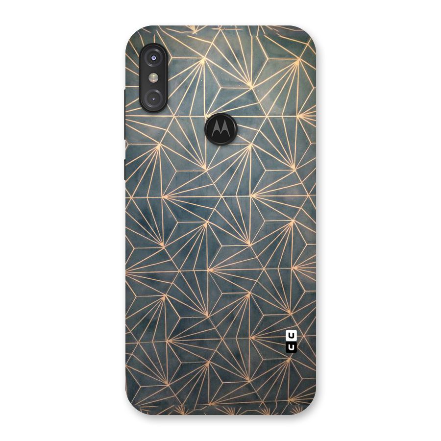 Dotted Lines Pattern Back Case for Motorola One Power