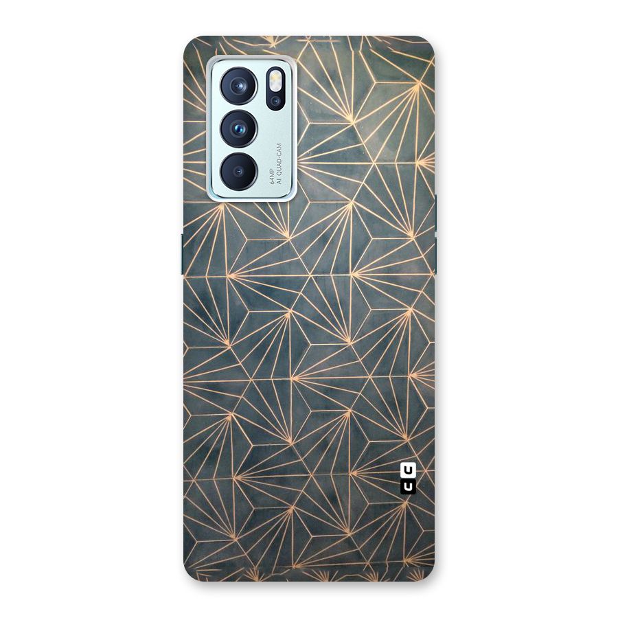 Dotted Lines Pattern Back Case for Oppo Reno6 Pro 5G
