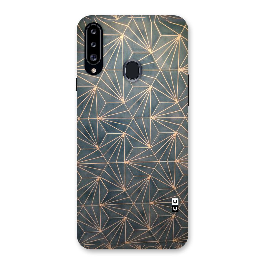 Dotted Lines Pattern Back Case for Samsung Galaxy A20s