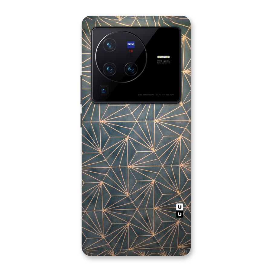 Dotted Lines Pattern Back Case for Vivo X80 Pro
