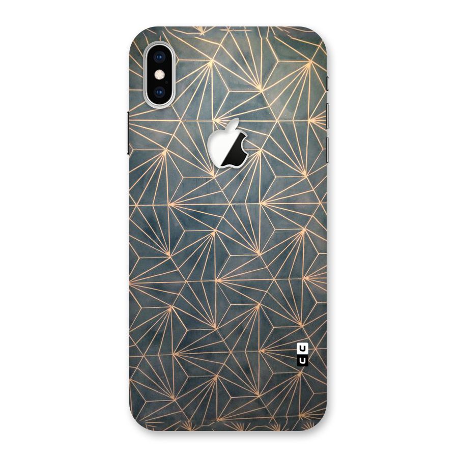 Dotted Lines Pattern Back Case for iPhone XS Max Apple Cut
