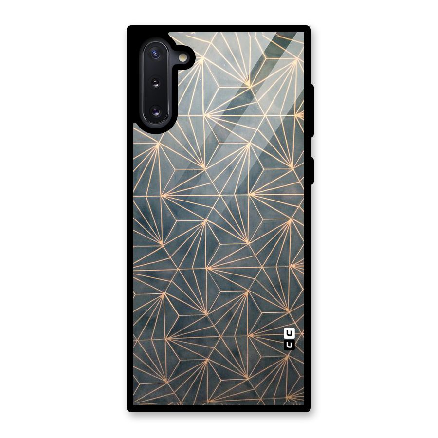Dotted Lines Pattern Glass Back Case for Galaxy Note 10