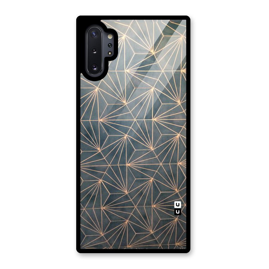 Dotted Lines Pattern Glass Back Case for Galaxy Note 10 Plus