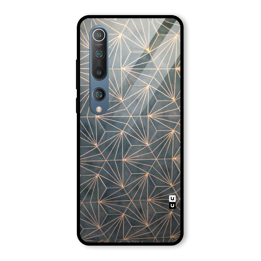 Dotted Lines Pattern Glass Back Case for Mi 10
