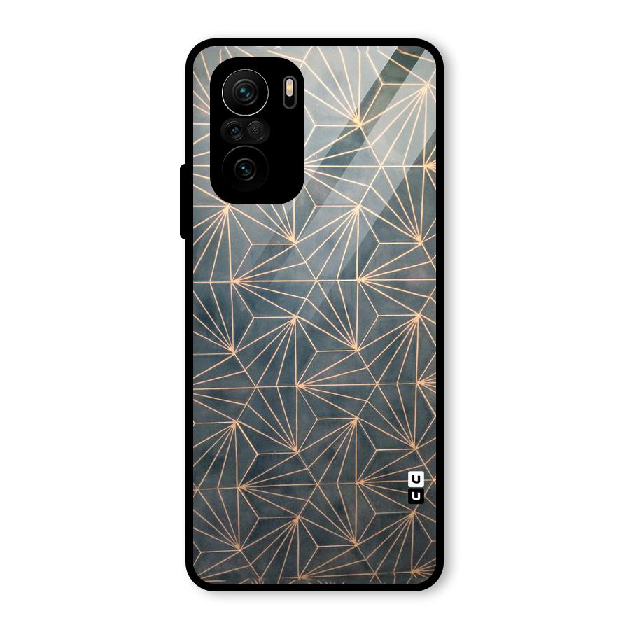 Dotted Lines Pattern Glass Back Case for Mi 11X Pro