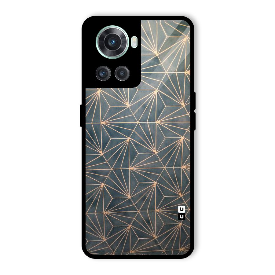 Dotted Lines Pattern Glass Back Case for OnePlus 10R