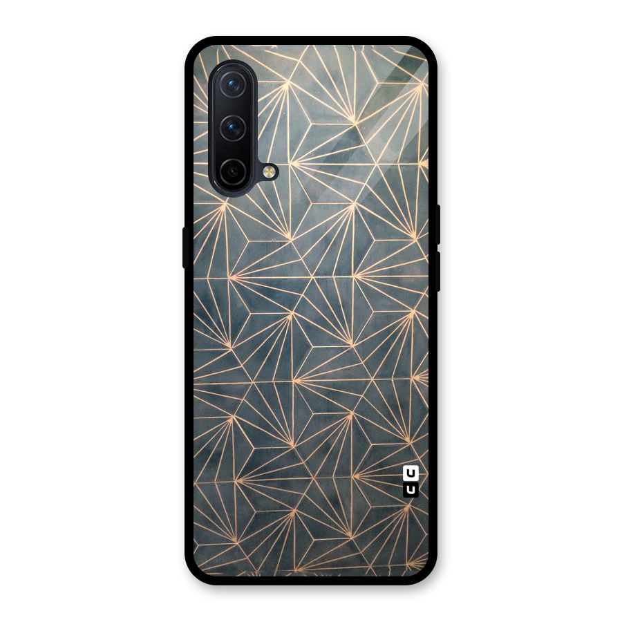 Dotted Lines Pattern Glass Back Case for OnePlus Nord CE 5G