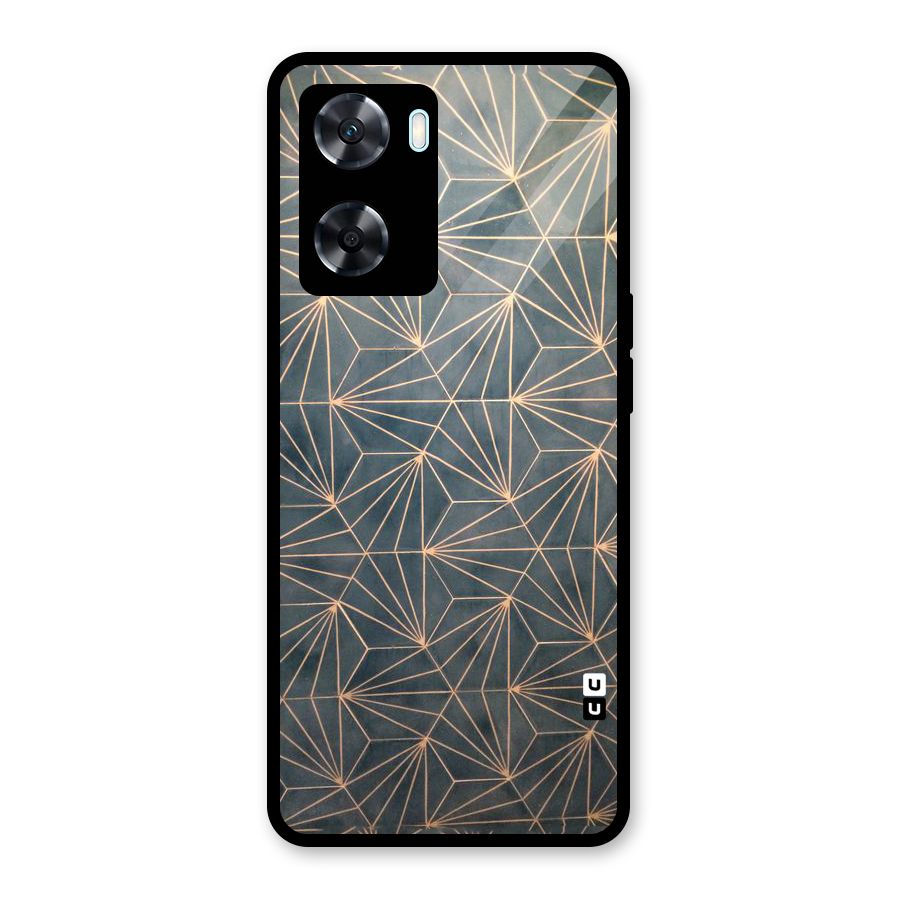 Dotted Lines Pattern Glass Back Case for Oppo A77