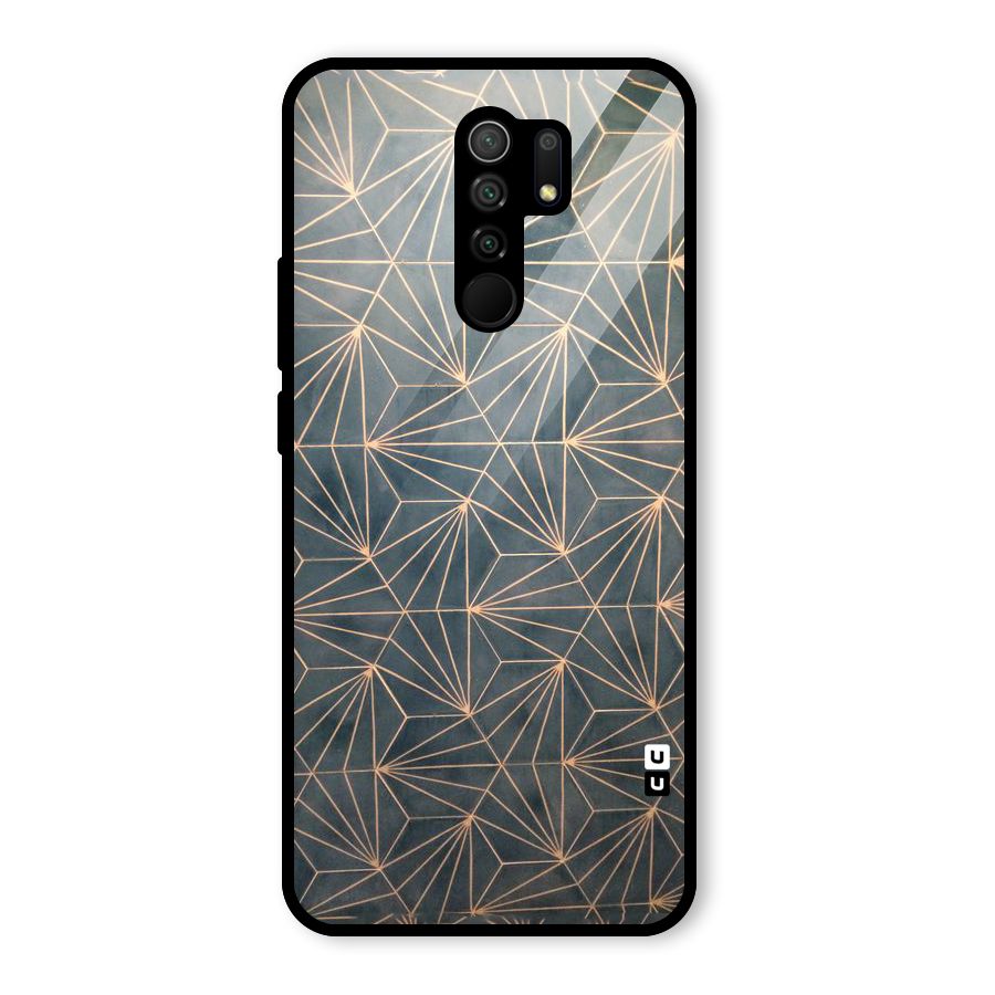 Dotted Lines Pattern Glass Back Case for Poco M2