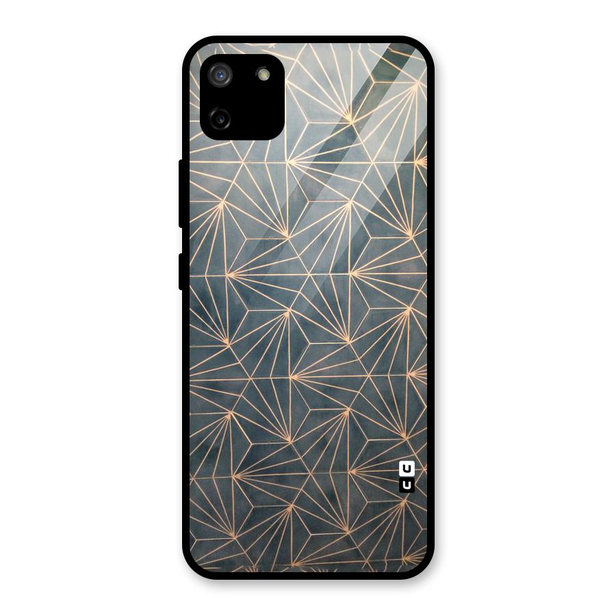 Dotted Lines Pattern Glass Back Case for Realme C11