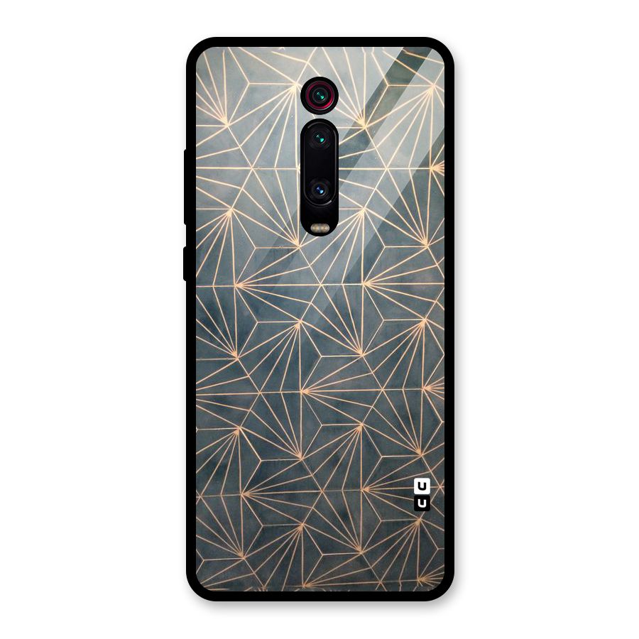 Dotted Lines Pattern Glass Back Case for Redmi K20 Pro