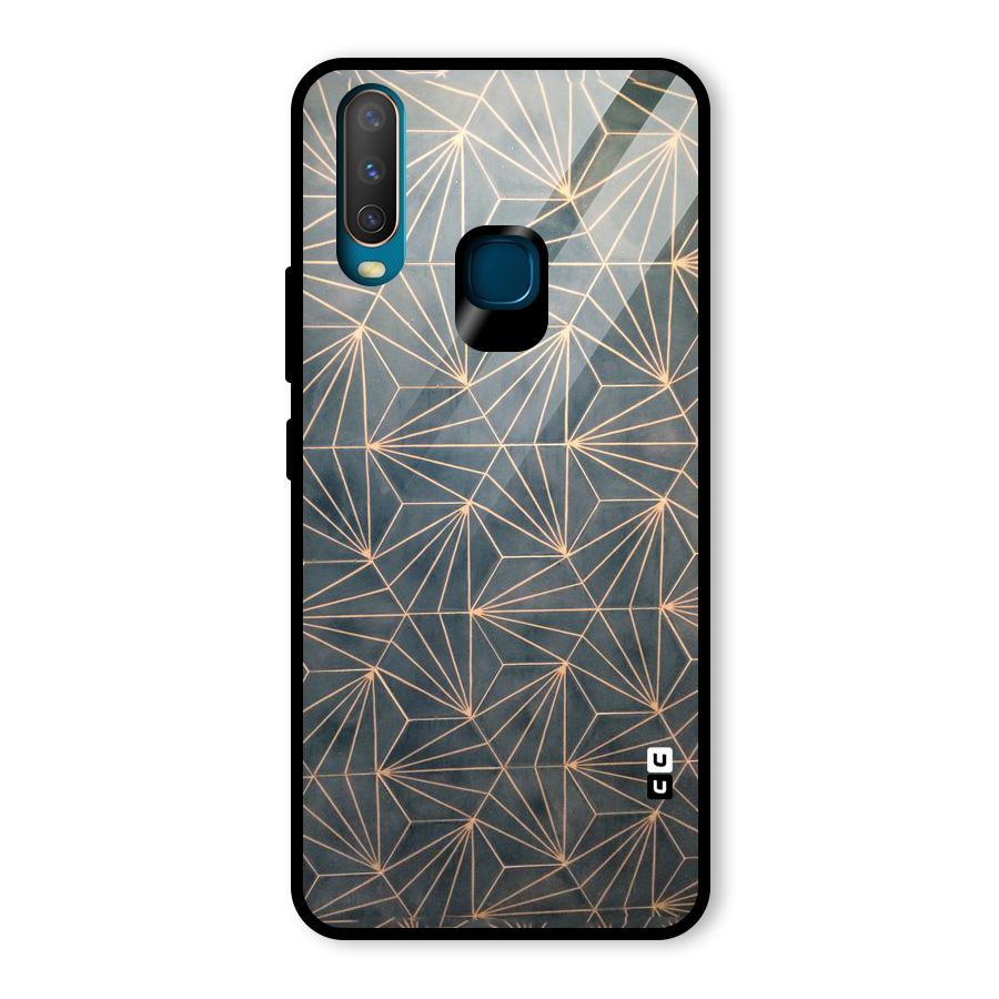 Dotted Lines Pattern Glass Back Case for Vivo U10
