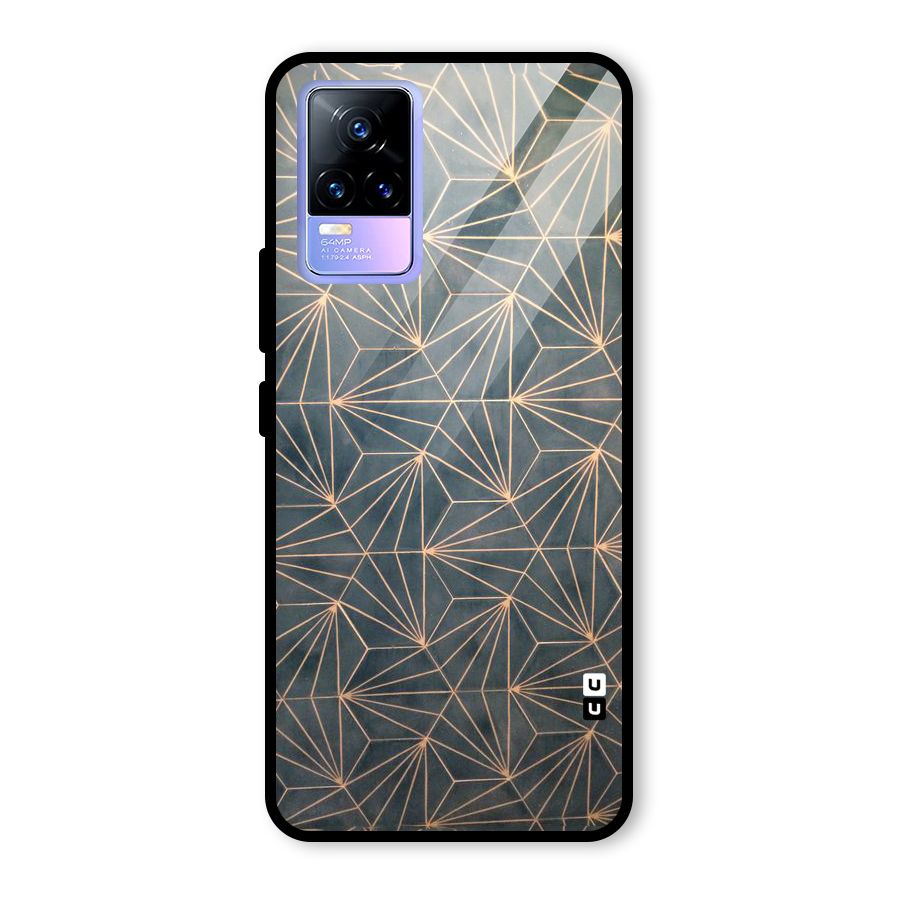 Dotted Lines Pattern Glass Back Case for Vivo Y73