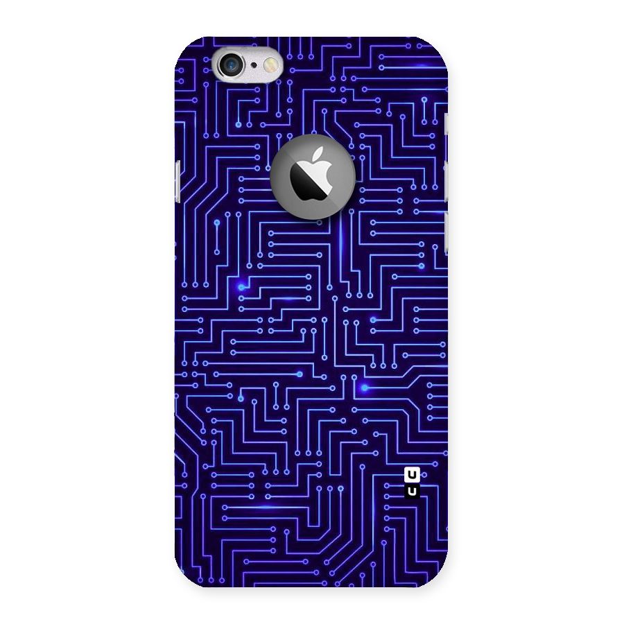 Dotting Lines Back Case for iPhone 6 Logo Cut