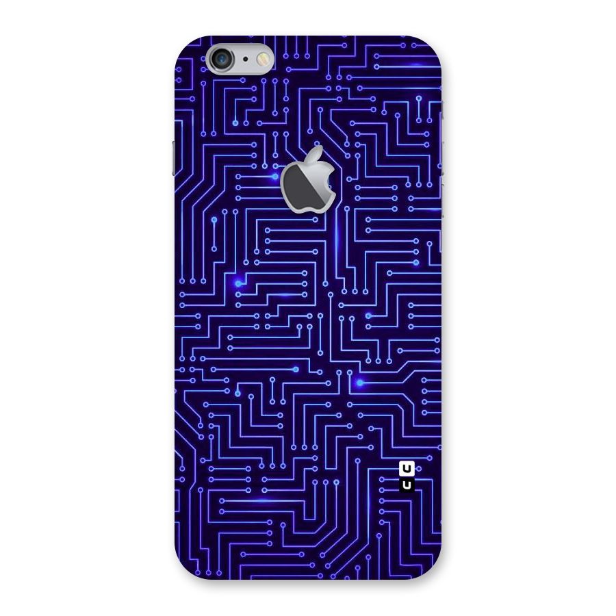 Dotting Lines Back Case for iPhone 6 Plus 6S Plus Logo Cut