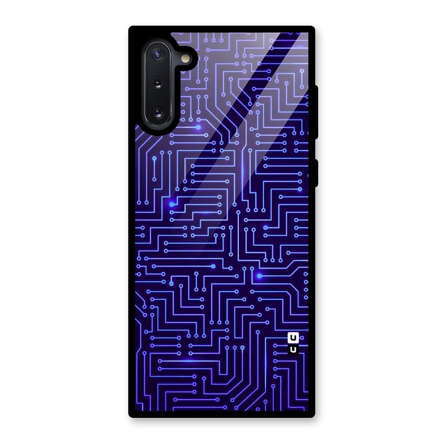 Dotting Lines Glass Back Case for Galaxy Note 10