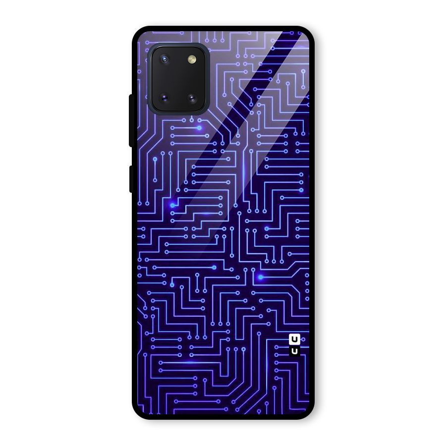 Dotting Lines Glass Back Case for Galaxy Note 10 Lite