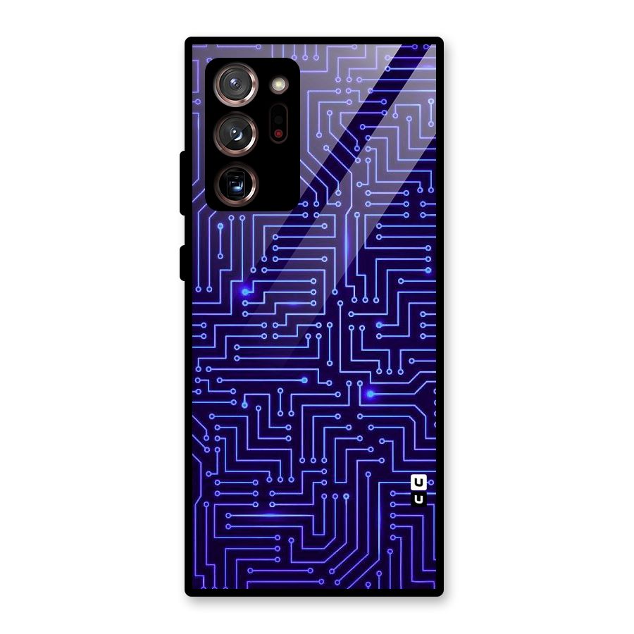Dotting Lines Glass Back Case for Galaxy Note 20 Ultra
