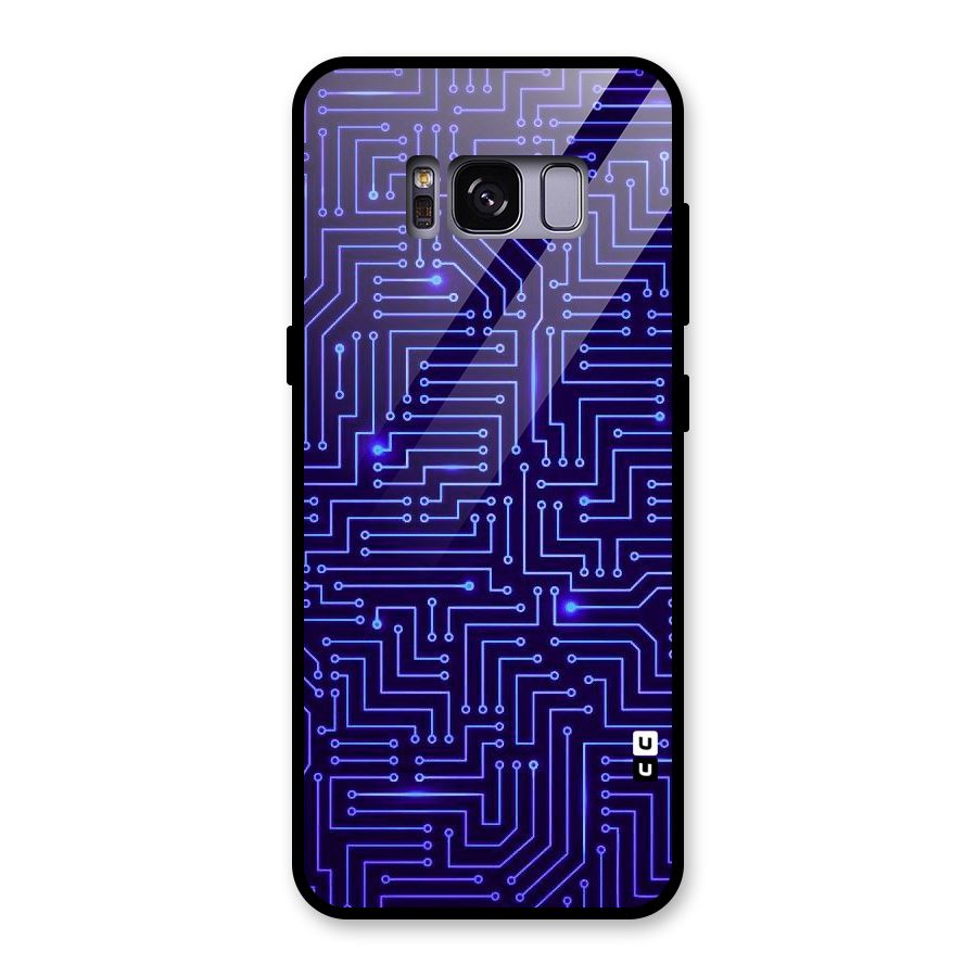 Dotting Lines Glass Back Case for Galaxy S8