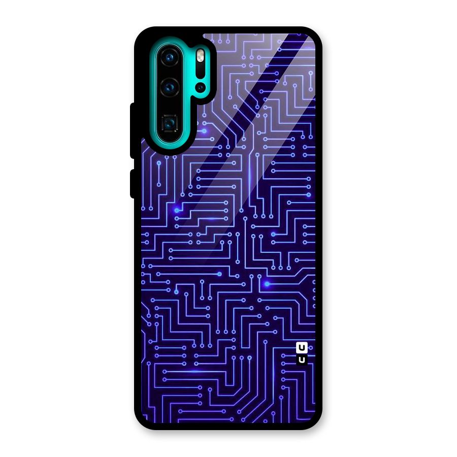 Dotting Lines Glass Back Case for Huawei P30 Pro