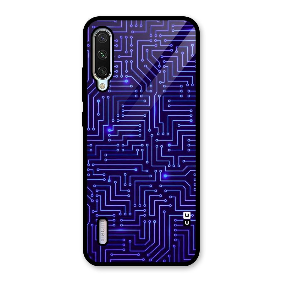 Dotting Lines Glass Back Case for Mi A3