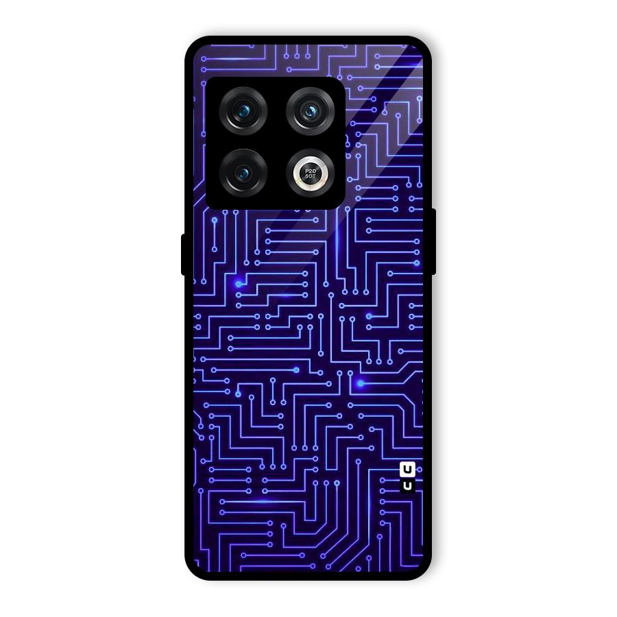 Dotting Lines Glass Back Case for OnePlus 10 Pro 5G