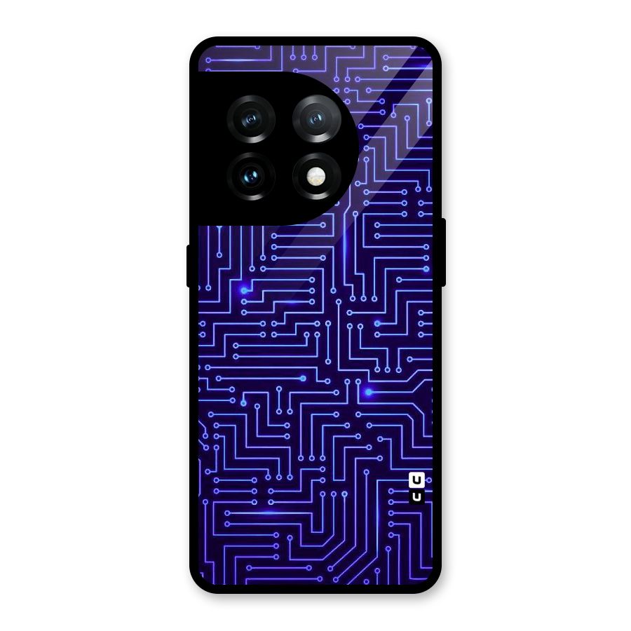 Dotting Lines Glass Back Case for OnePlus 11