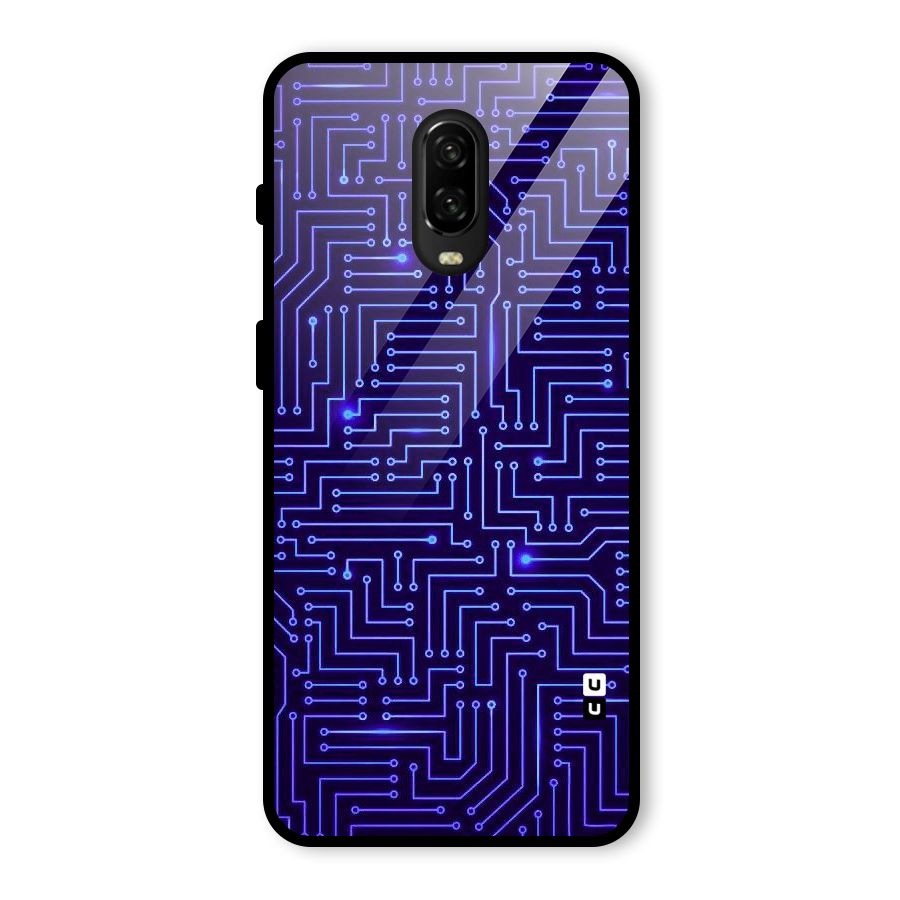 Dotting Lines Glass Back Case for OnePlus 6T