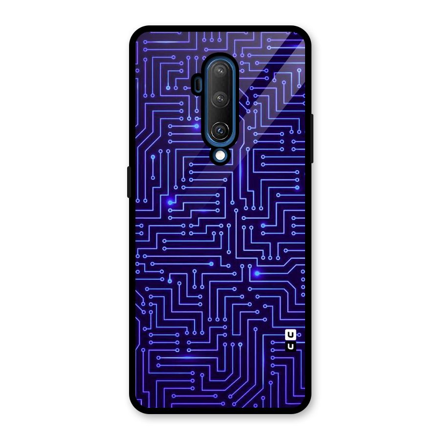 Dotting Lines Glass Back Case for OnePlus 7T Pro